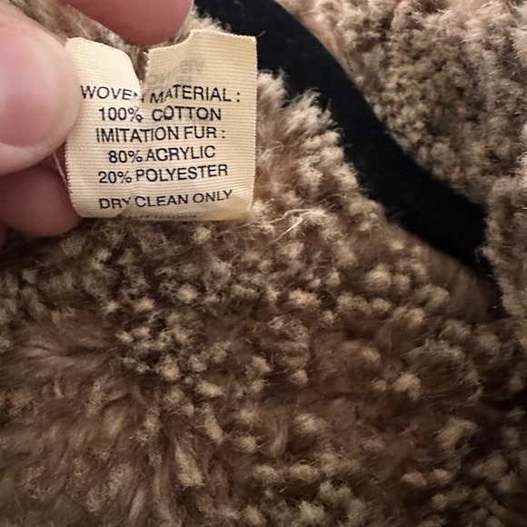 Vintage Gap Faux Fur Reversible Black Vest‎ Jacket Women M Full Zip Pockets - Picture 4 of 7